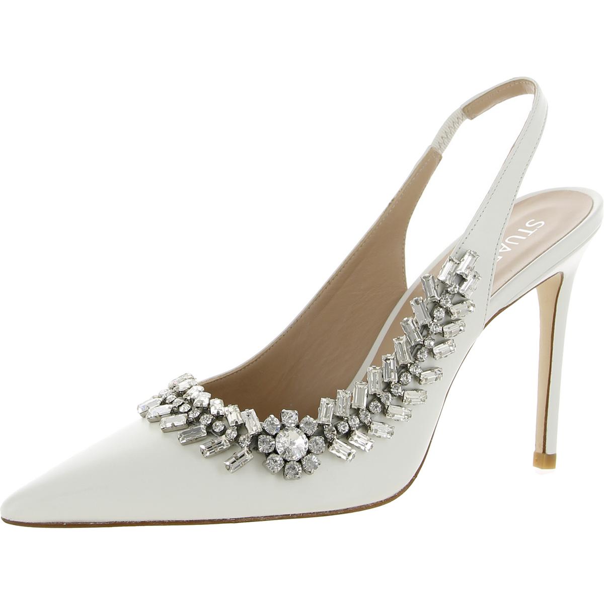 Promise 100 Leather Embellished Slingback Heels