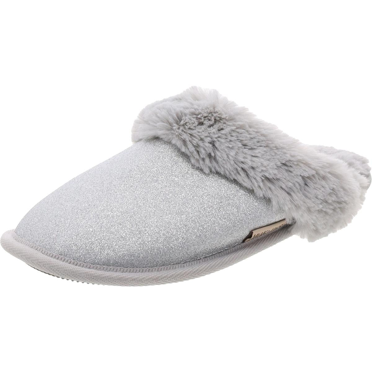 Glitter Metallic Slide Slippers