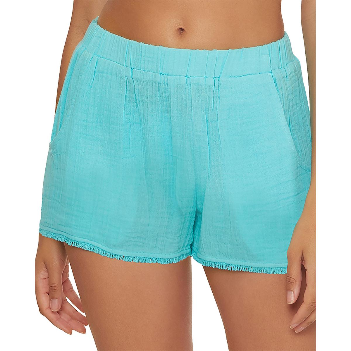 Fringe Front Pockets Casual Shorts