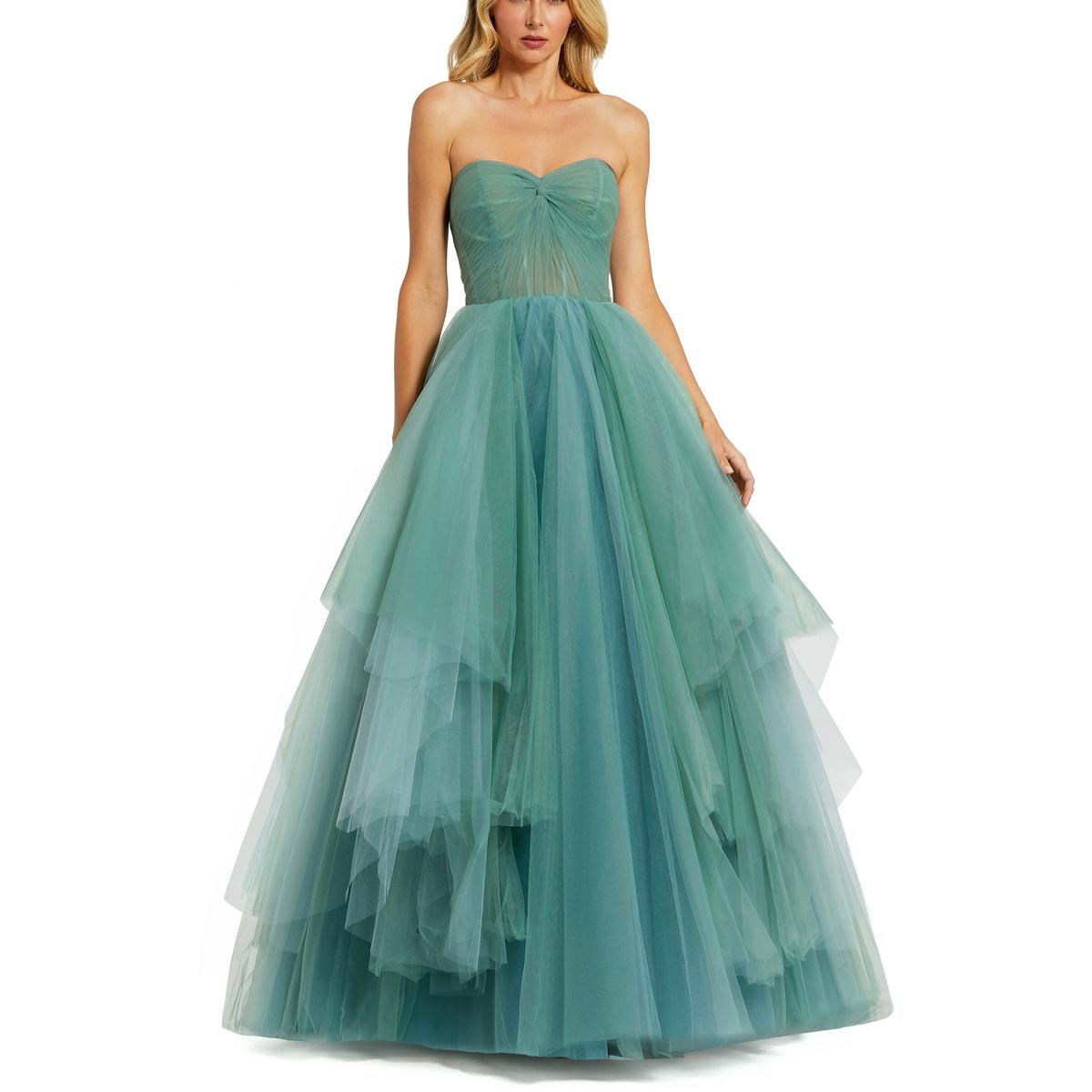 Ruffled Tulle Cocktail And Party Dress