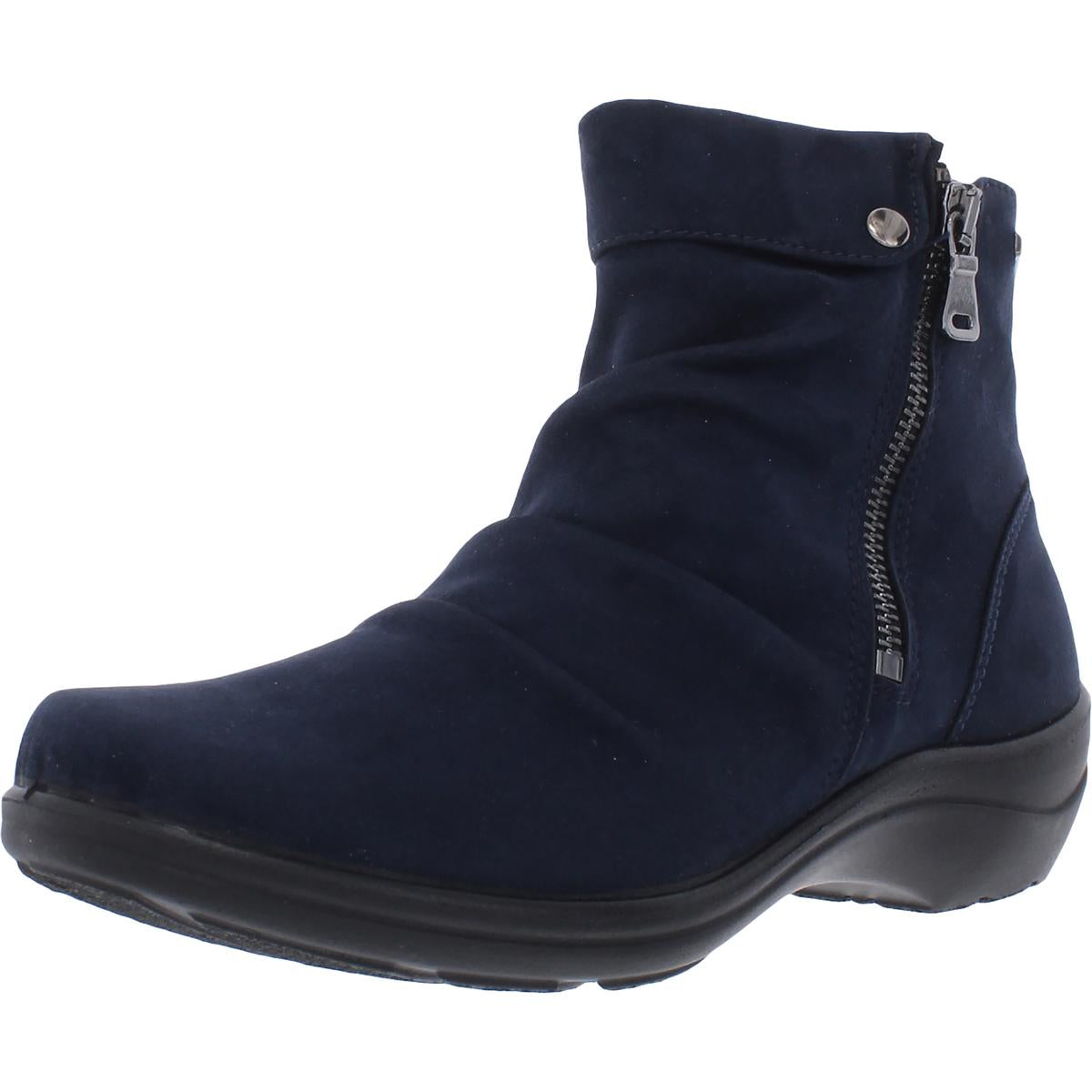 Dora Faux Suede Faux Fur Ankle Boots