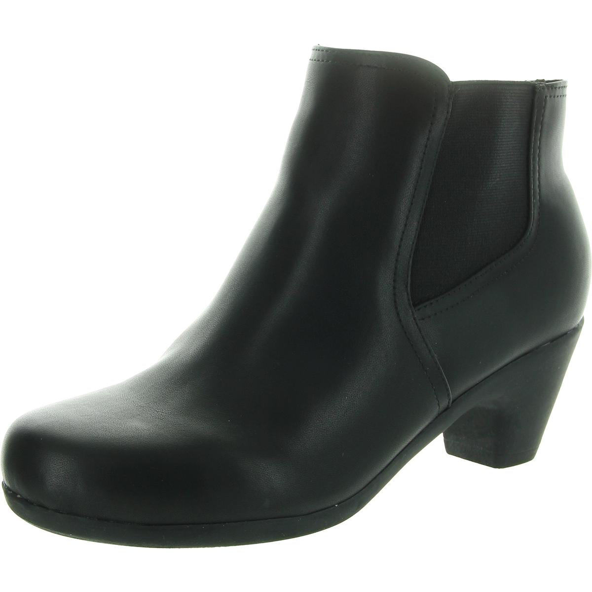 Caelan Zipper Faux Leather Booties