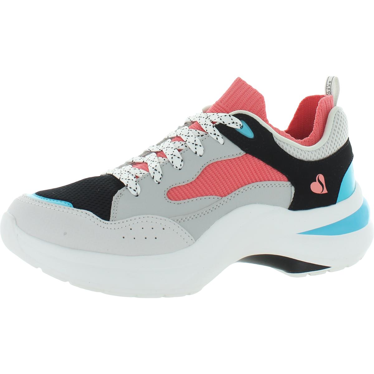 Solei Low-Low Grooves Mixed Media Chunky Fashion Sneakers