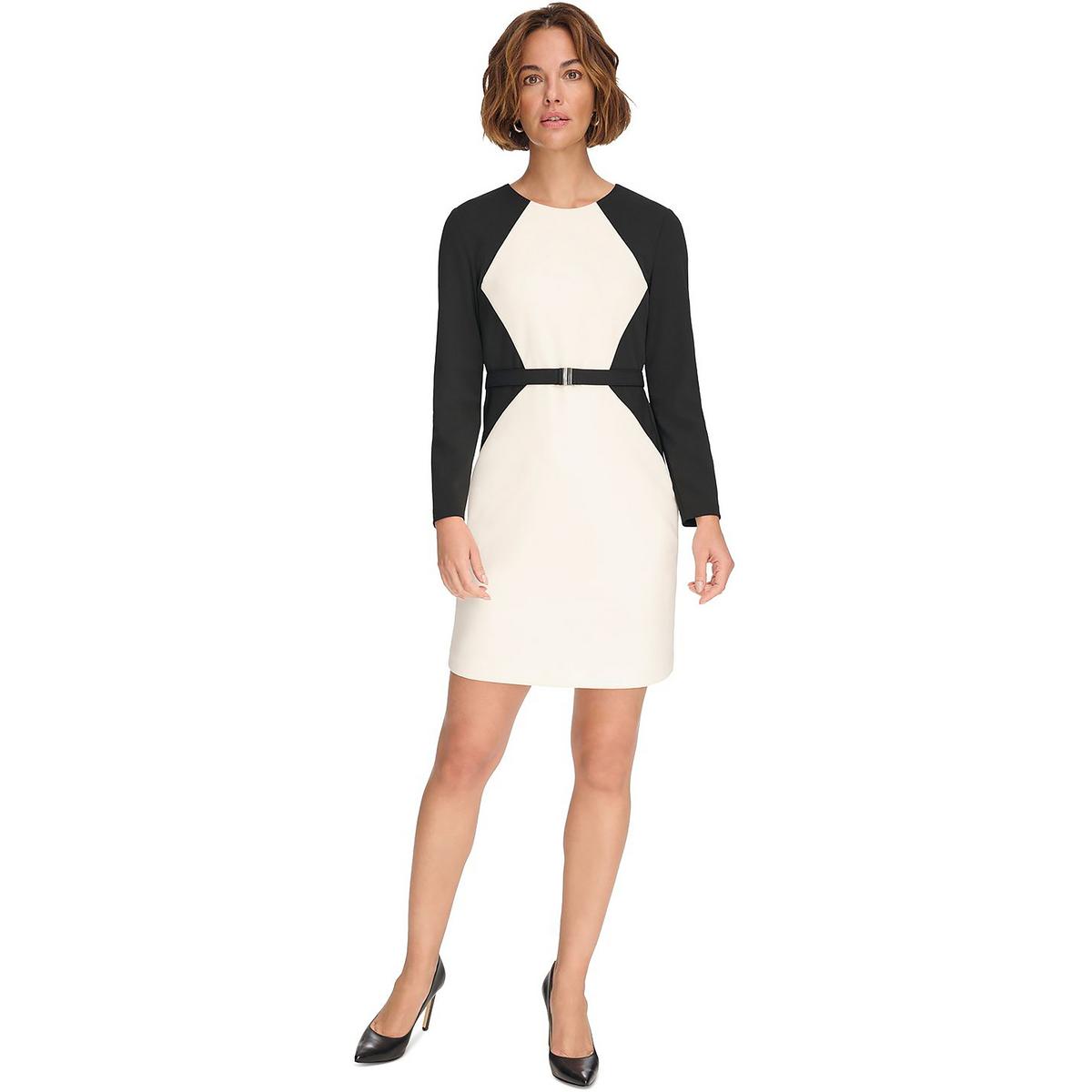 Colorblock Above Knee Shift Dress