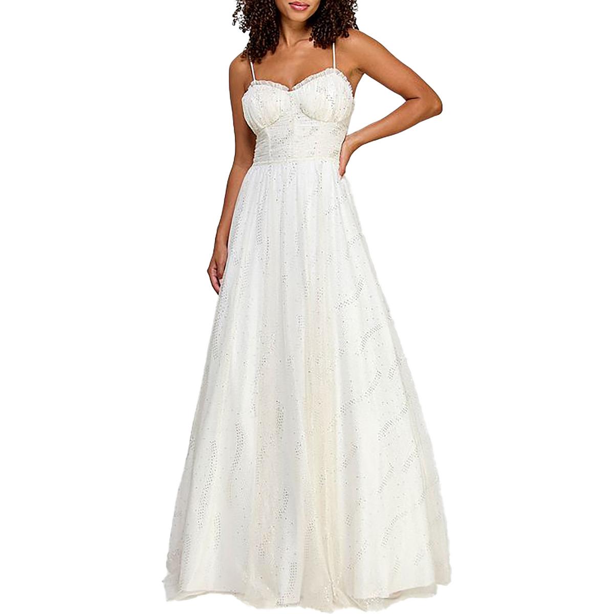 Juniors Glitter Evening Dress