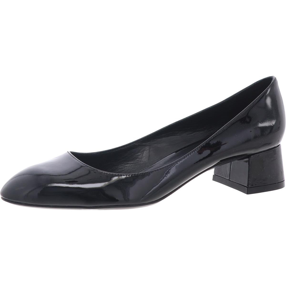 Comfort Insole Leather Block Heels