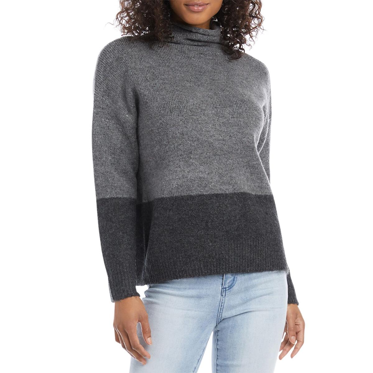 Colorblock Pullover Turtleneck Sweater