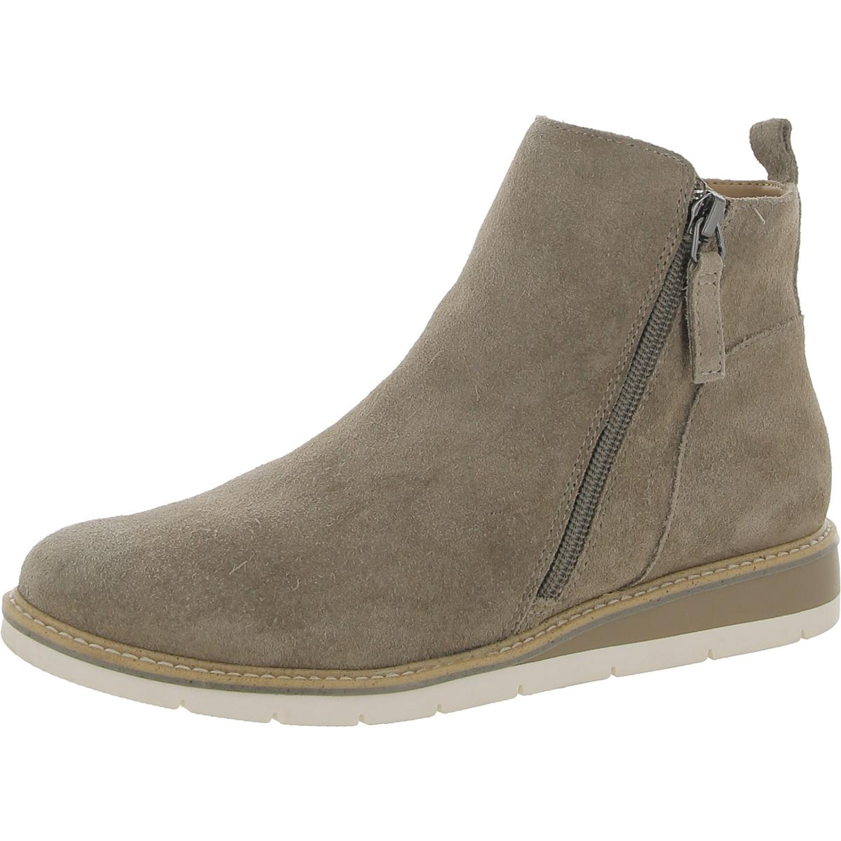 Aly 14 Suede Side Zipper Ankle Boots
