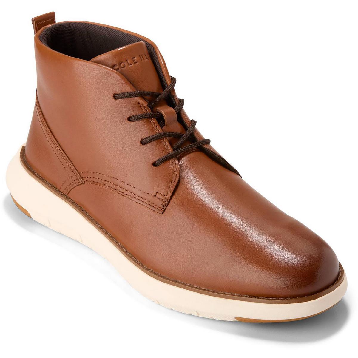 Grand Remix Lace-Up Faux Leather Chukka Boots