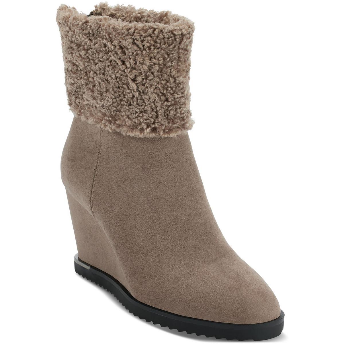 Powell Zipper Wedge Boots