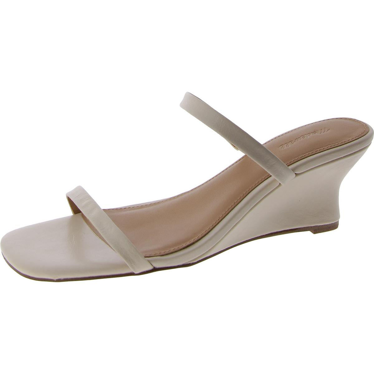 Leather Padded Insole Wedge Sandals