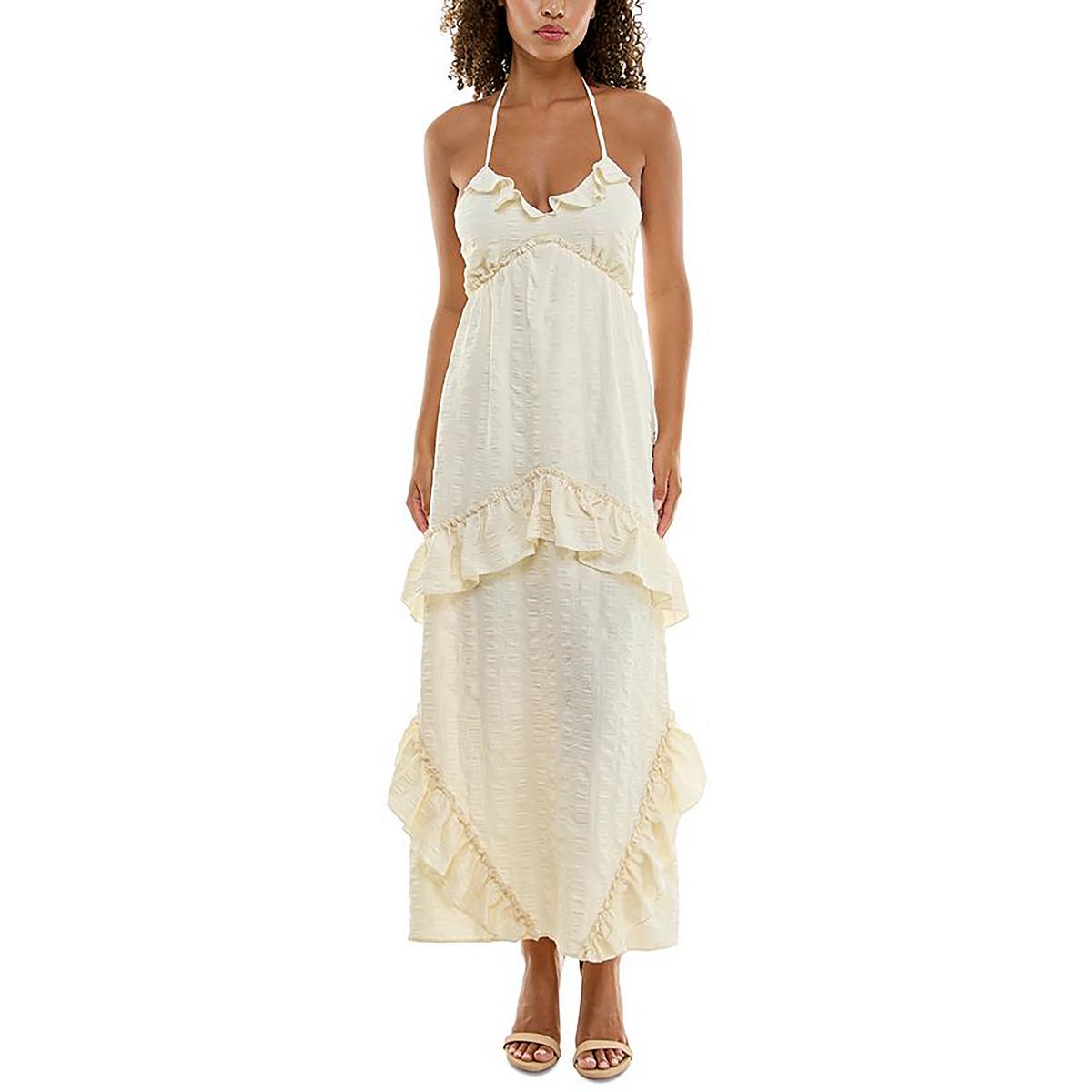 Maxi Ruffled Halter Dress
