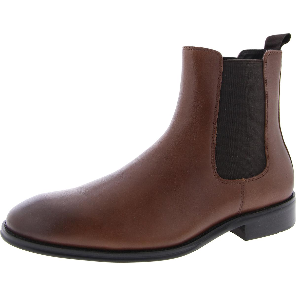 Adamo Pull On Round Toe Chelsea Boots