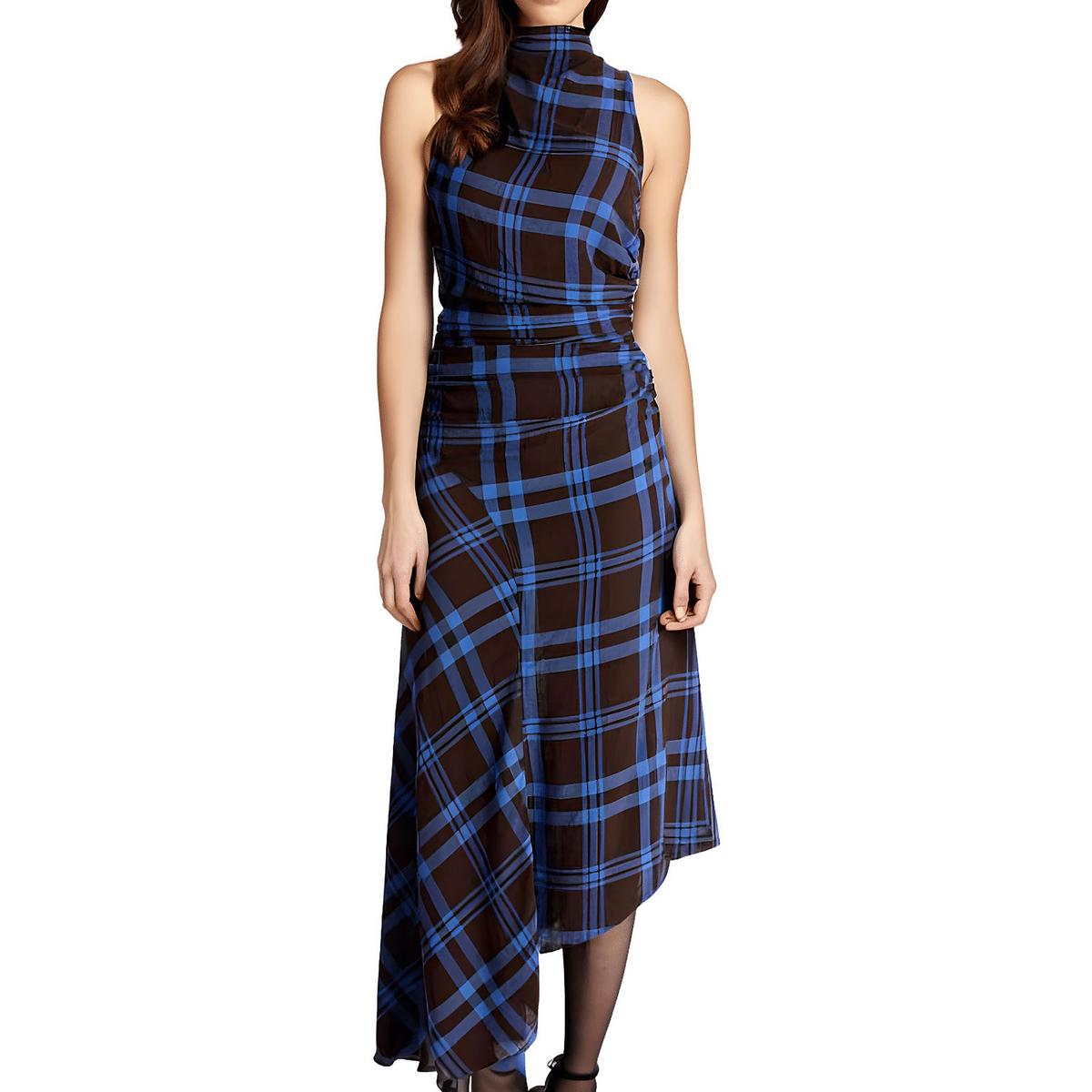 Plaid Halter Dress