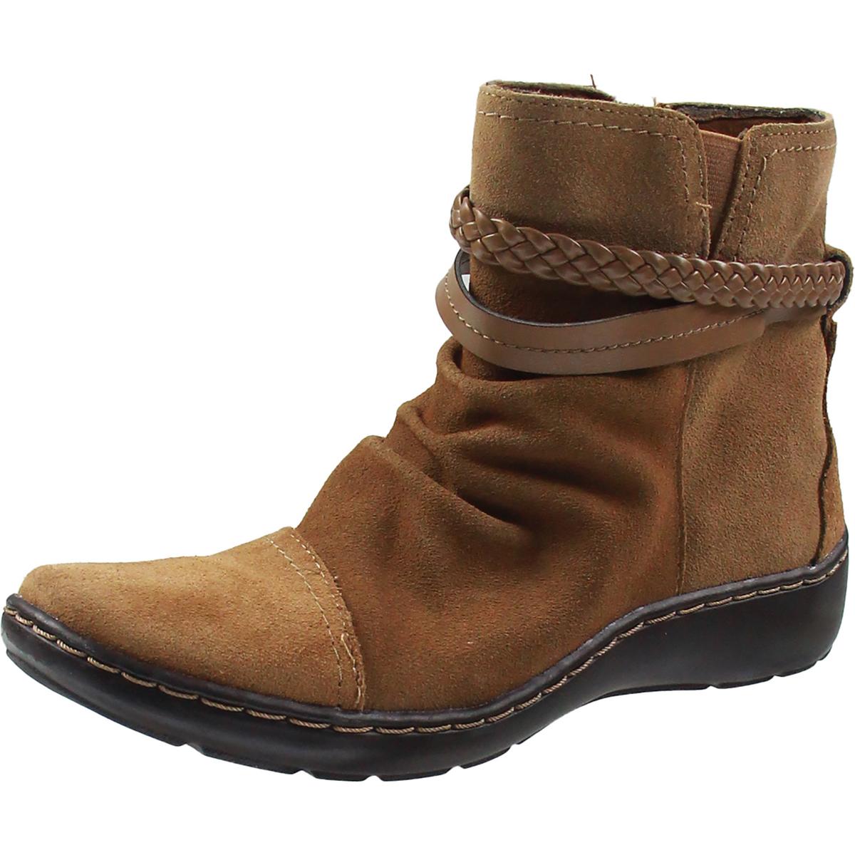 Cora Braidboot Suede Zipper Booties