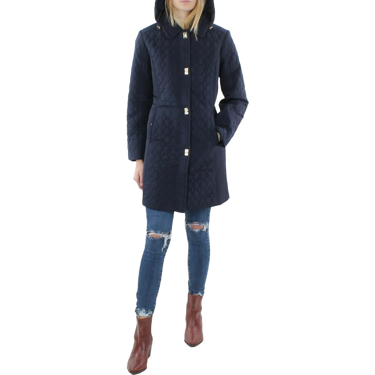 Water Repellent Midi Raincoat