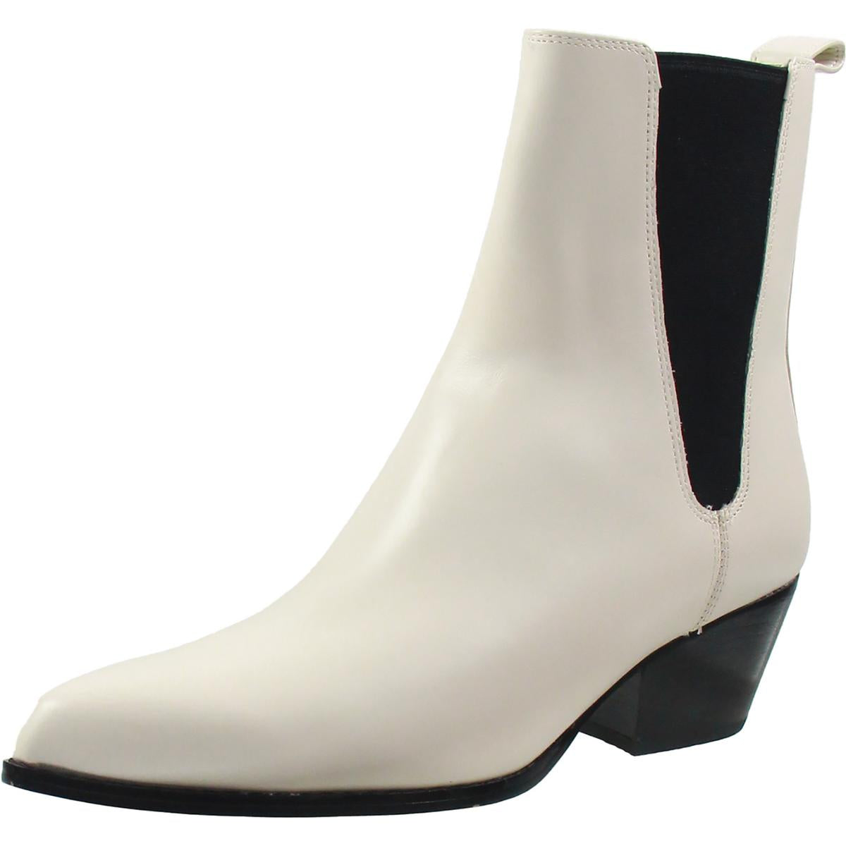 BHFO Logo Leather Ankle Boots