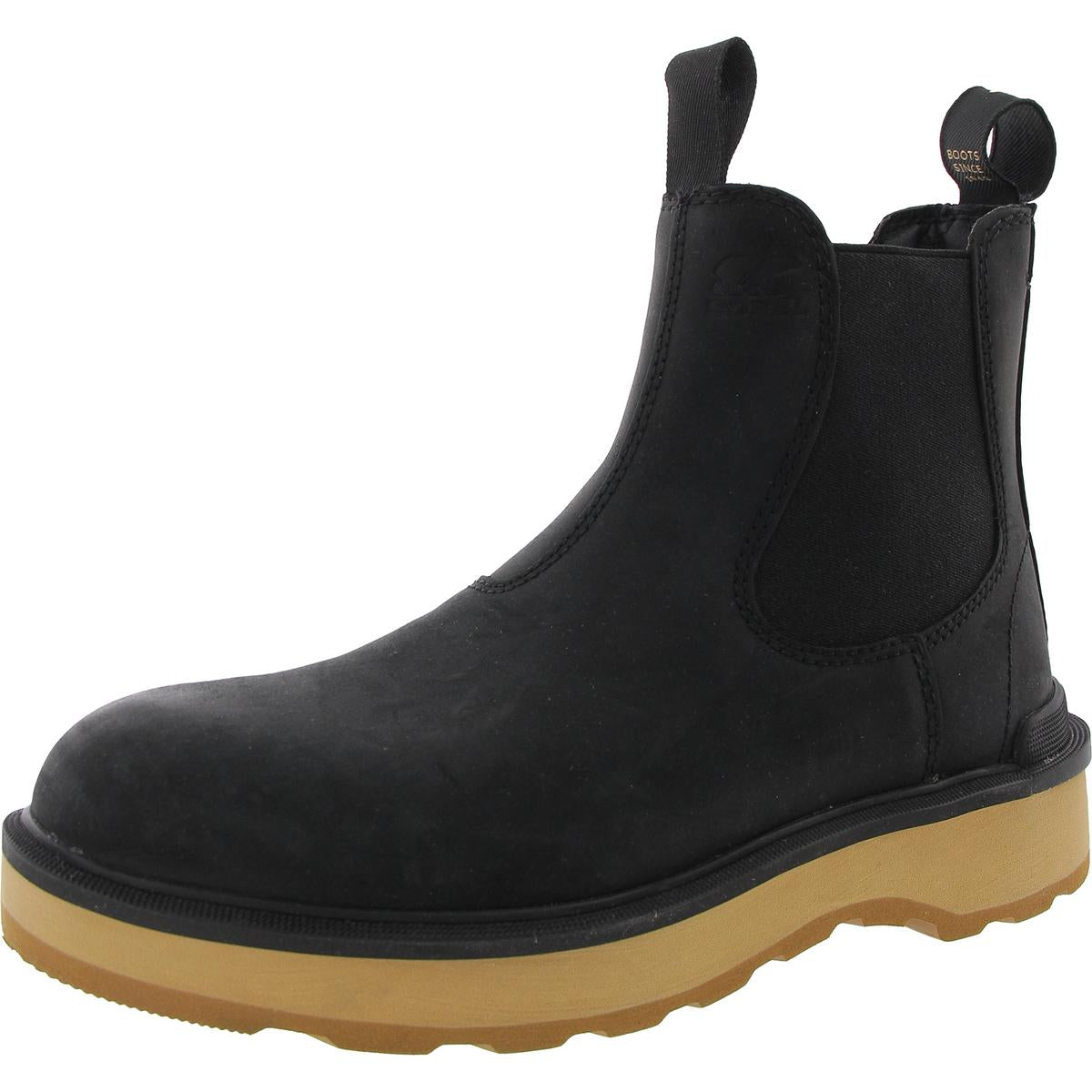 2009101010 Two Tone Leather Chelsea Boots
