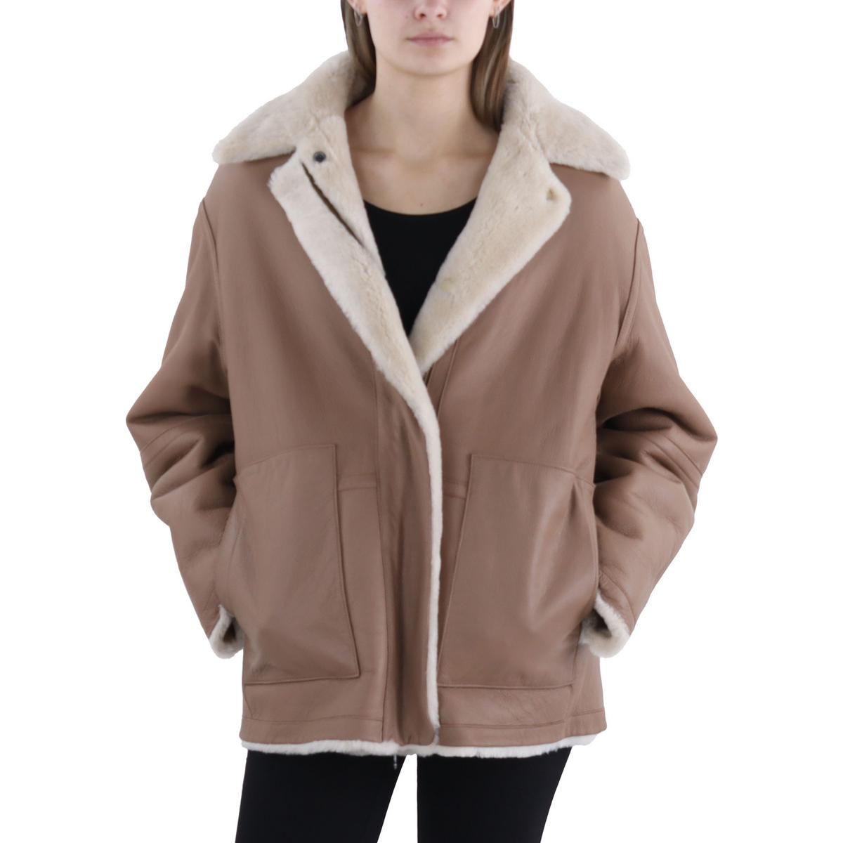 Shearling Midi Walker Coat