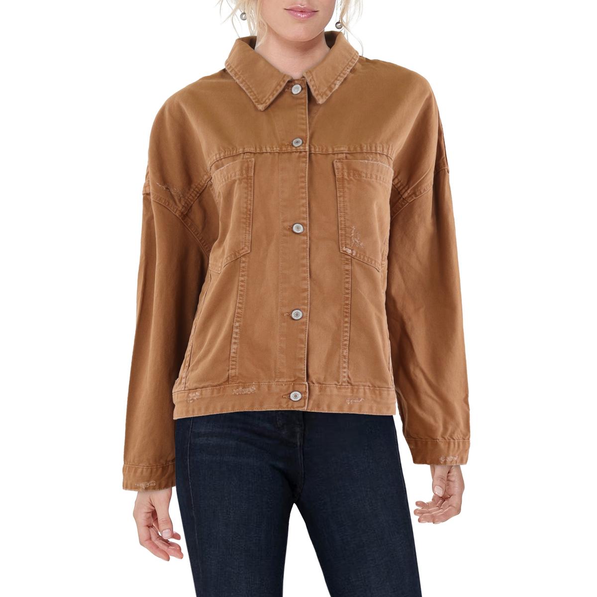 Distressed Denim Denim Jacket