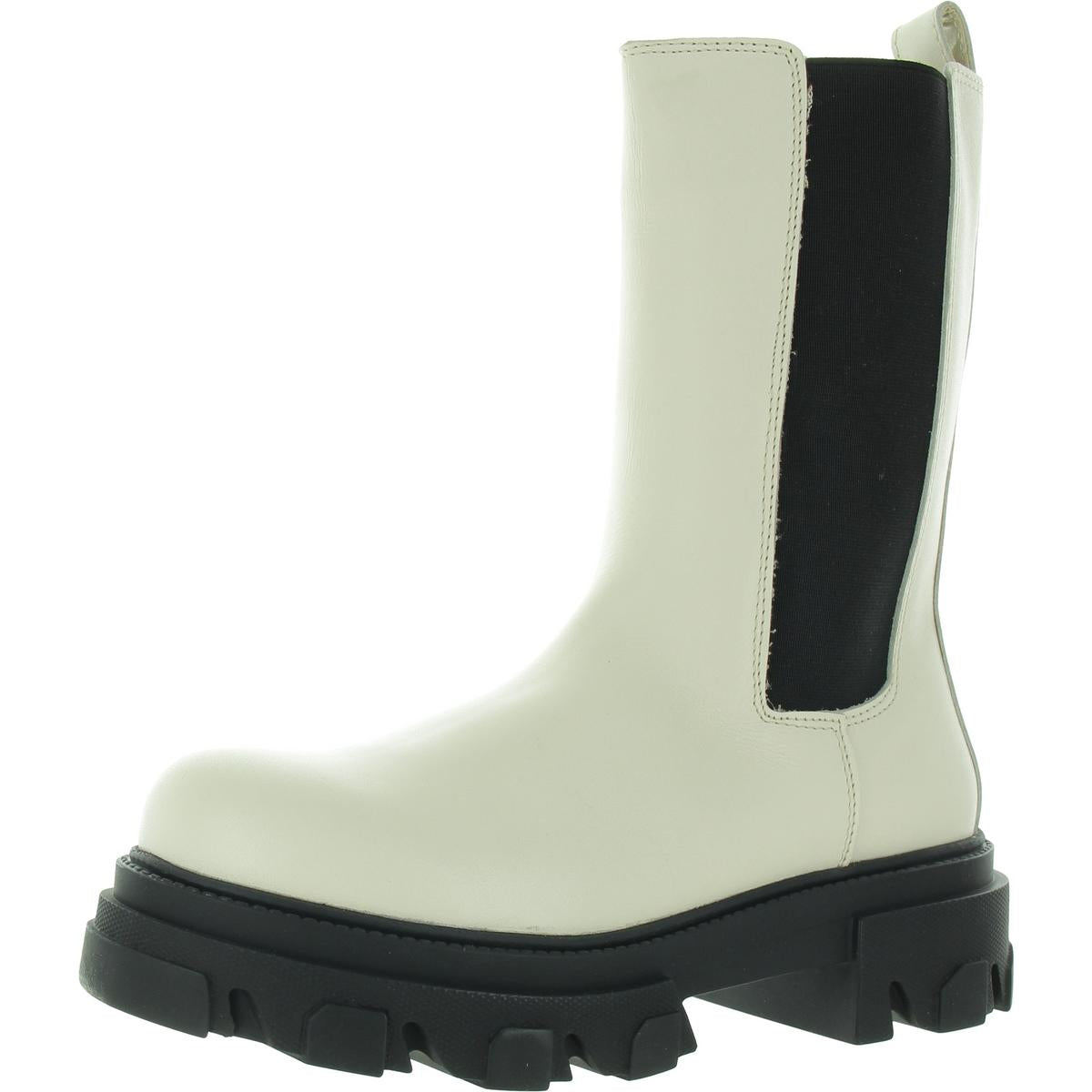 Echoe Platform Leather Chelsea Boots