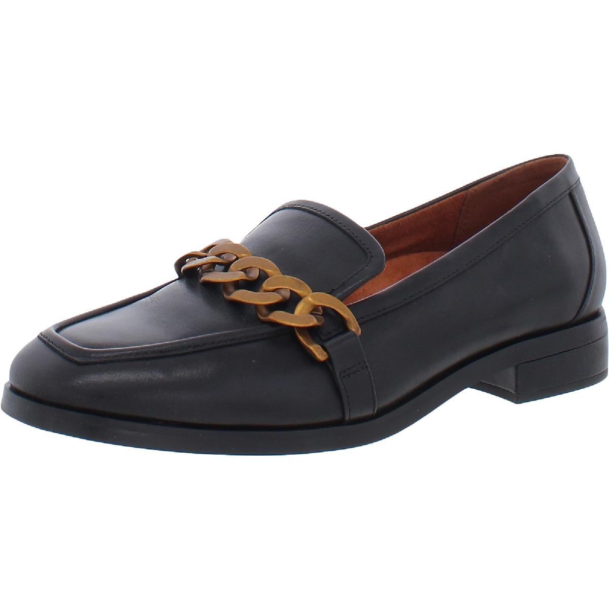 Mizelle Leather Slip On Loafers