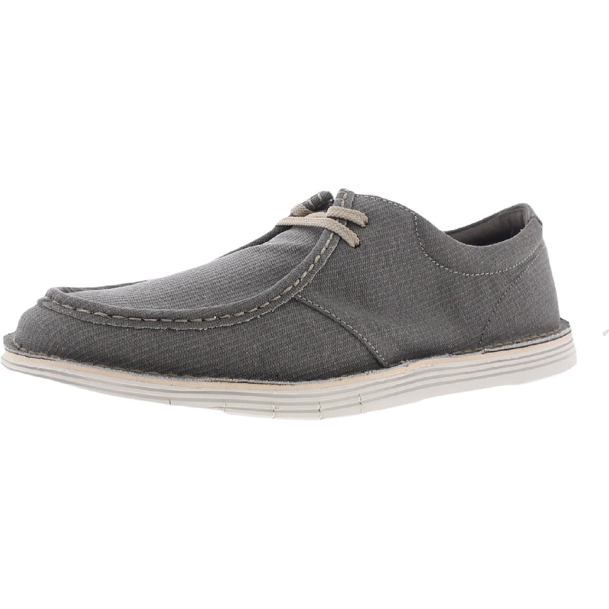 Forge Run Moc-Toe Leather Cushioned Slip On Shoes