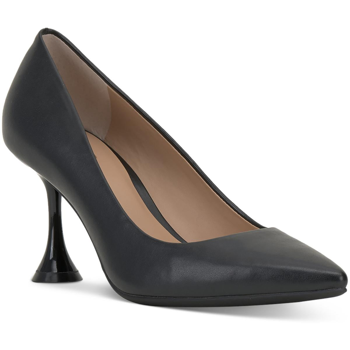 ZELIP Faux Leather Kitten Heel Pumps