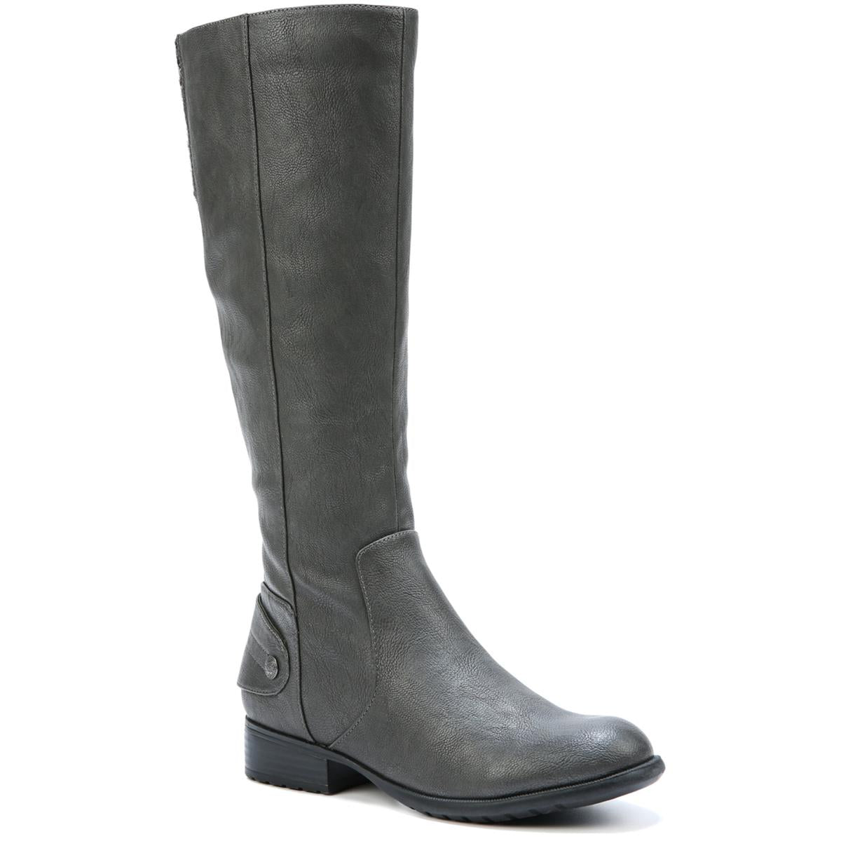 Xandy Faux Leather Wide Calf Riding Boots