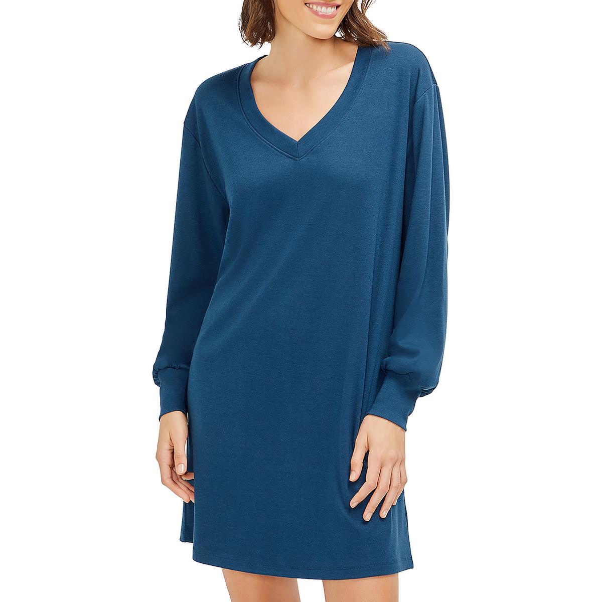 V-Neck Short T-Shirt Dress