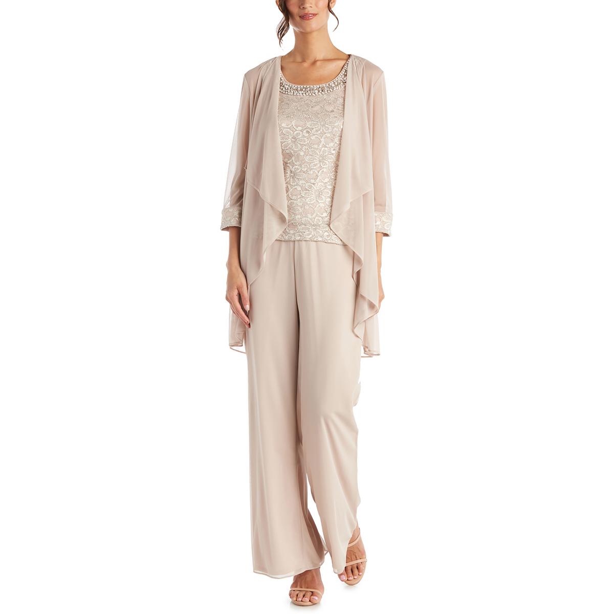 Petites Mesh Lace-Trim Duster Blazer