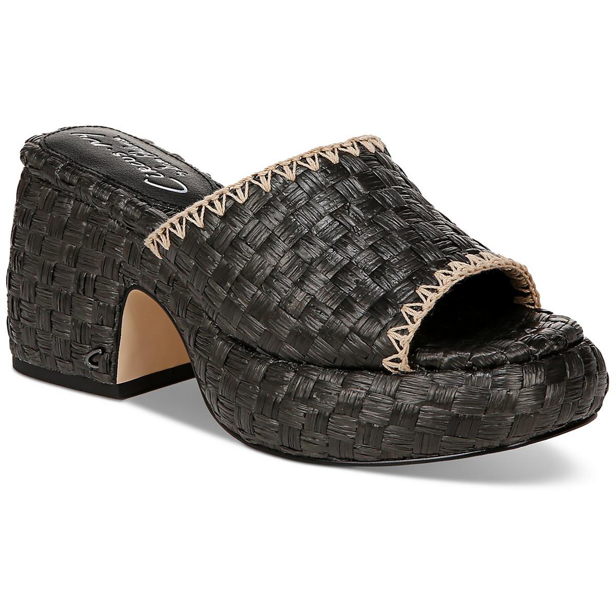 Ilyse Woven Raffia Platform Sandals