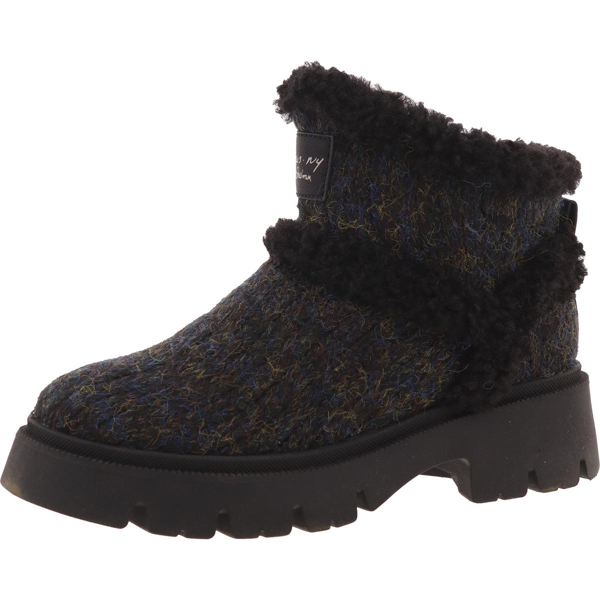 Claire Faux Fur Knit Booties