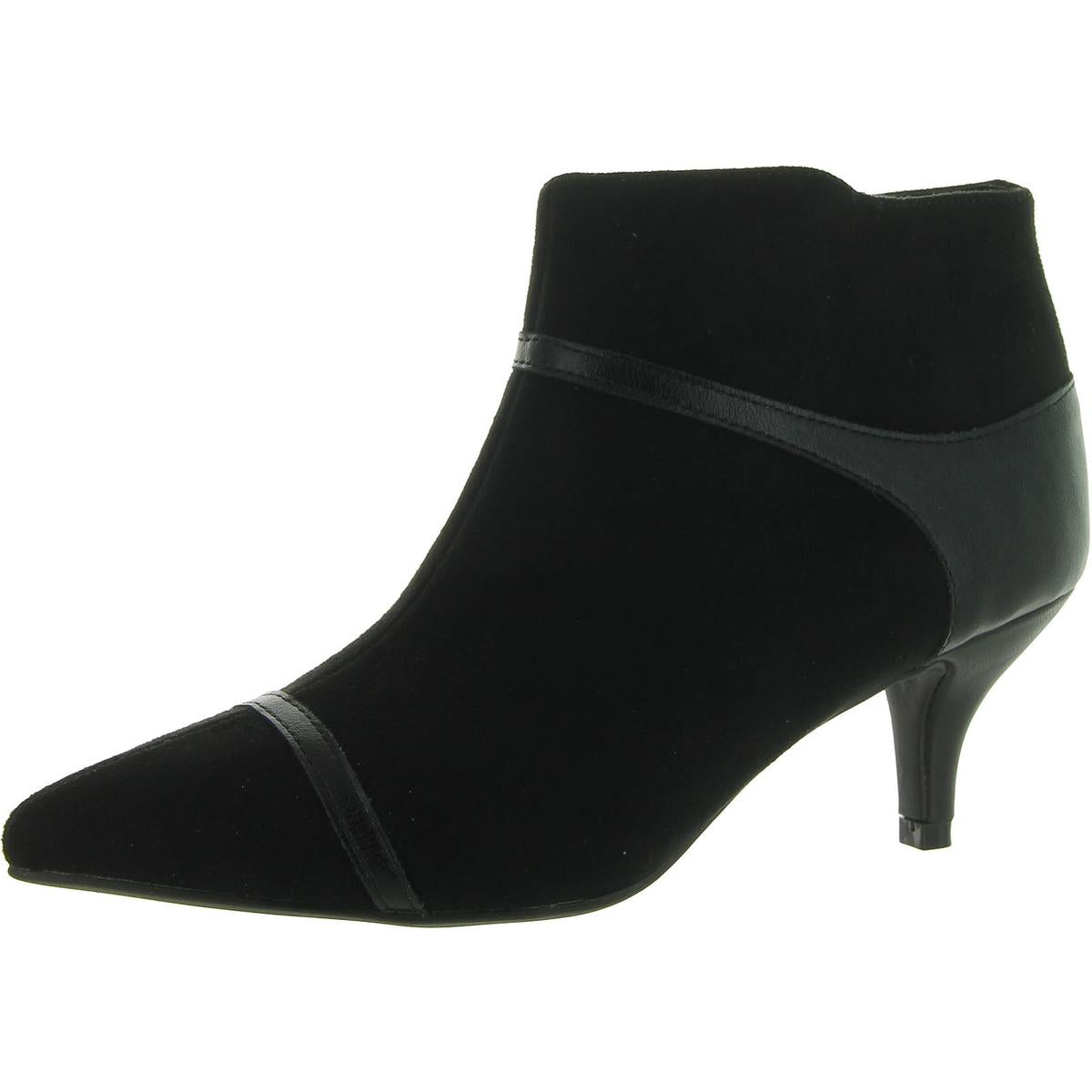 Ebmrie Faux Suede Zipper Booties