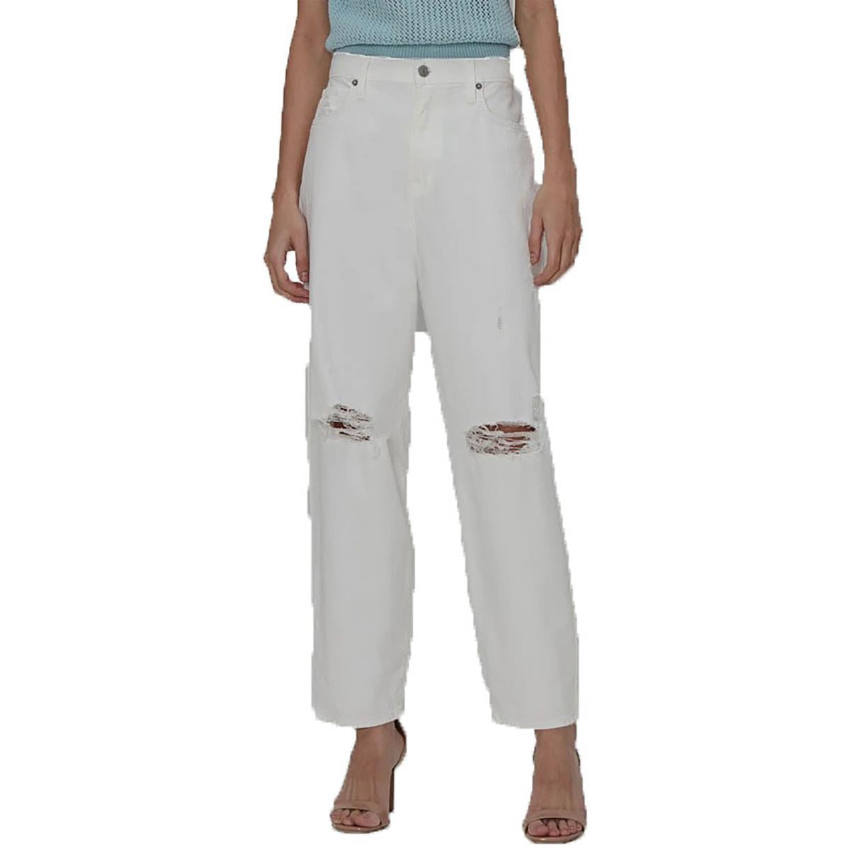 Balloon Destroyed Denim Ankle Jeans