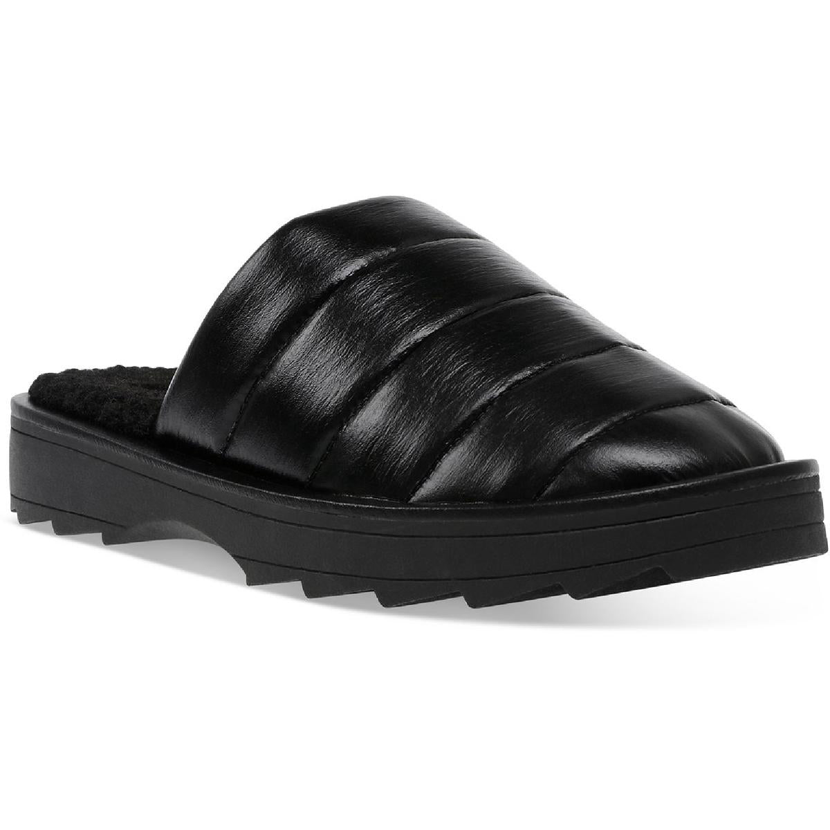 Chex Quilted Faux Fur Lined Slide Slippers