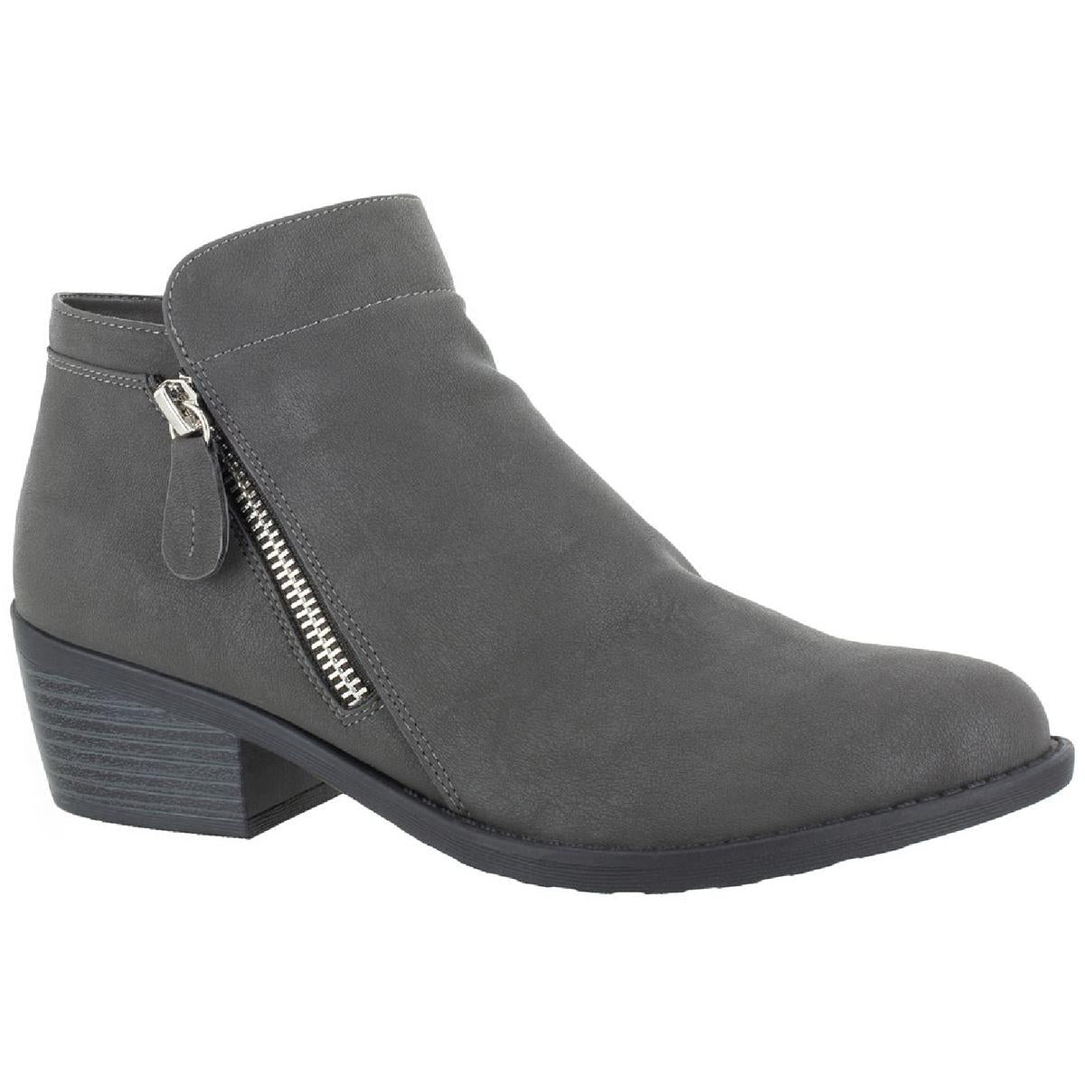 Gusto Heel Almond toe Ankle Boots