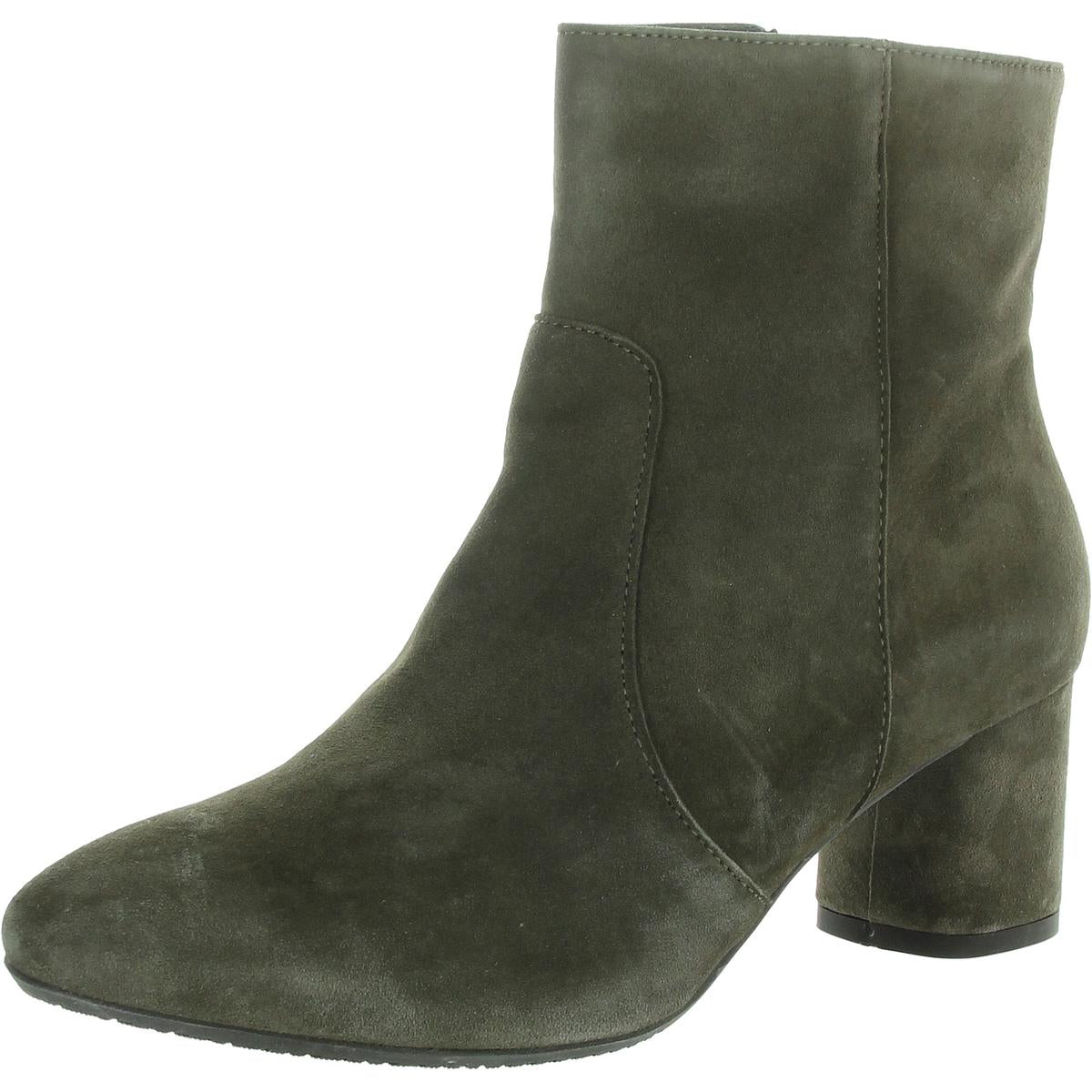 Zipper Suede Booties