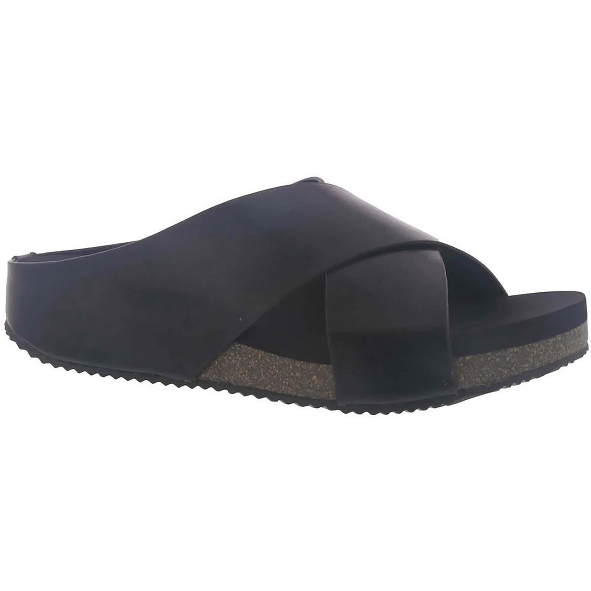 Alette Faux Leather Camouflage Wedge Sandals