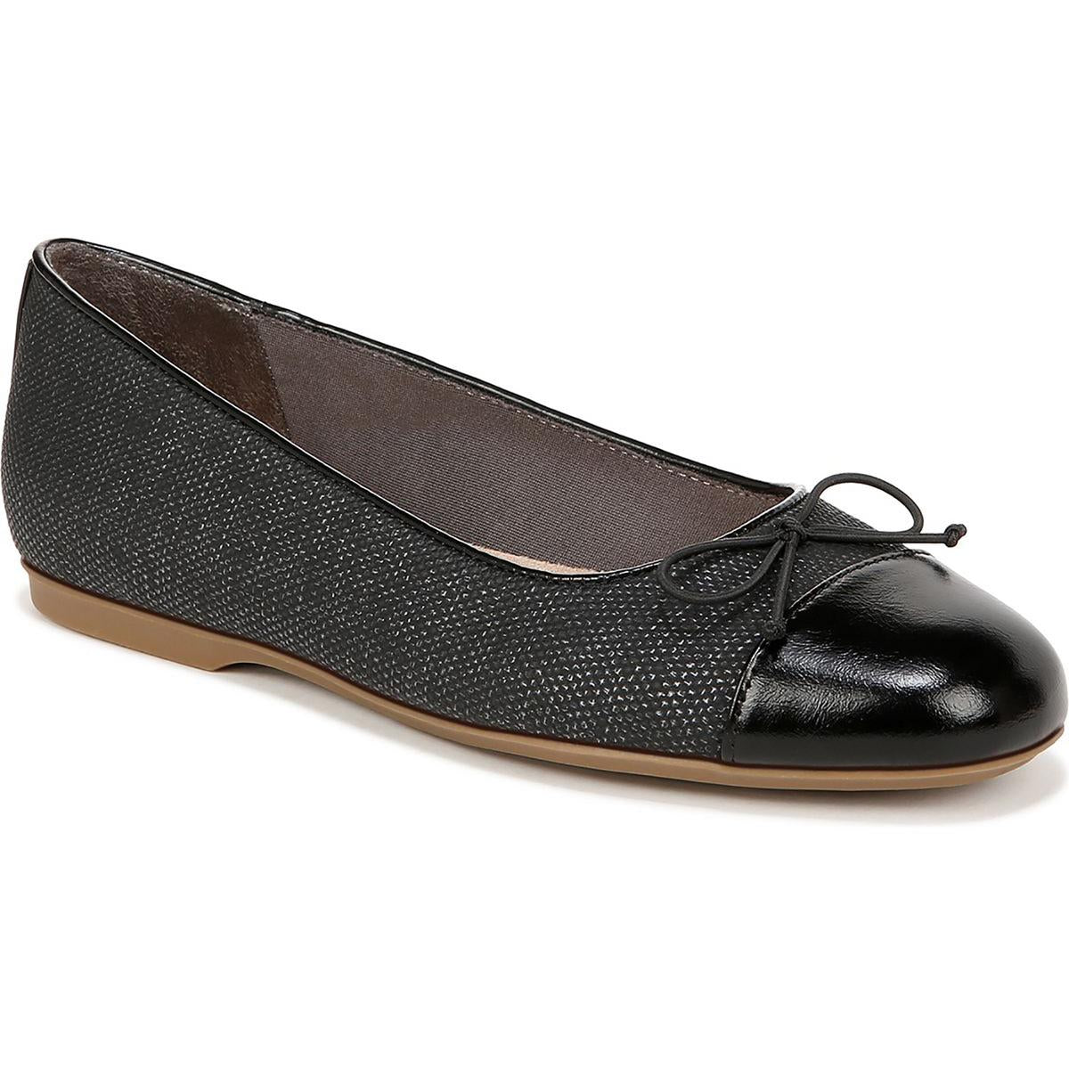 Wexley Bow Faux Leather Slip-On Ballet Flats