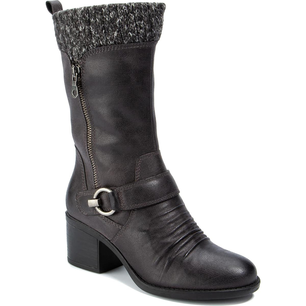 Wylla Casual Round Toe Mid-Calf Boots
