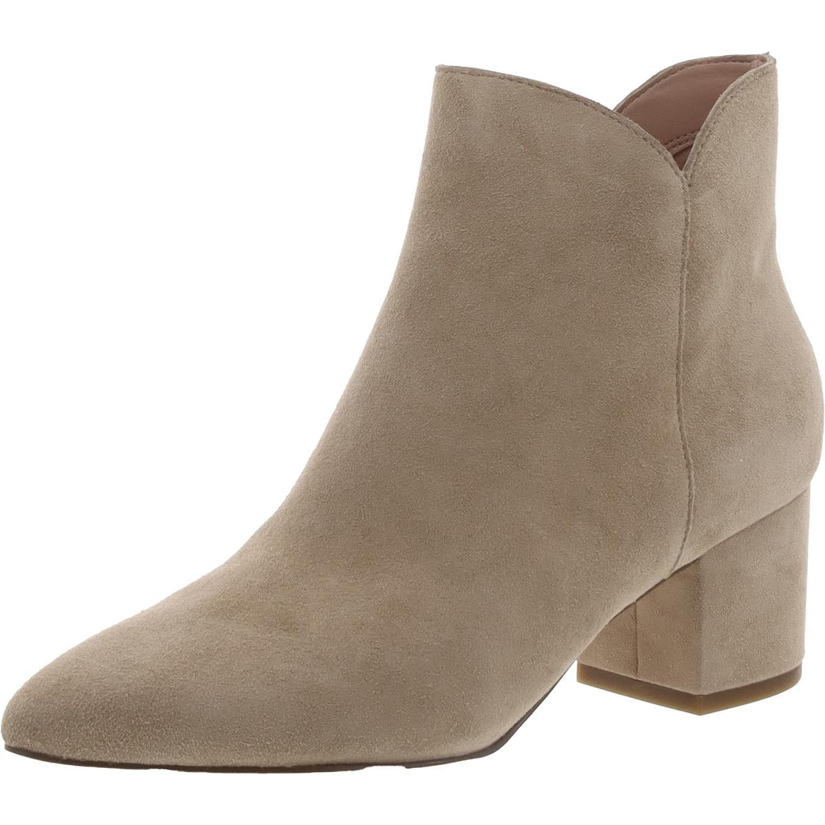 Elyse Faux Suede Block Heel Mid-Calf Boots