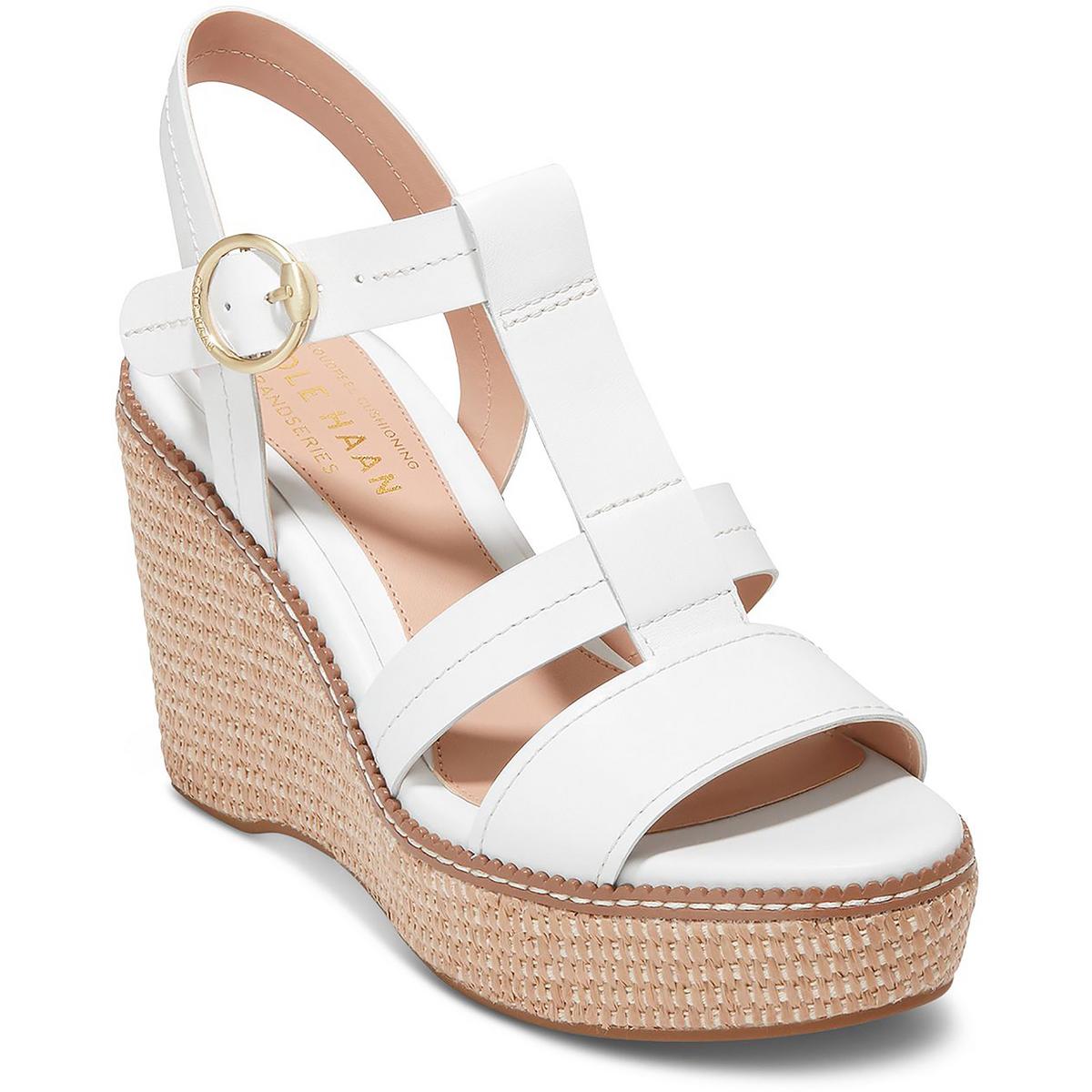 Cloud All Day 75 Leather Buckle Wedge Heels