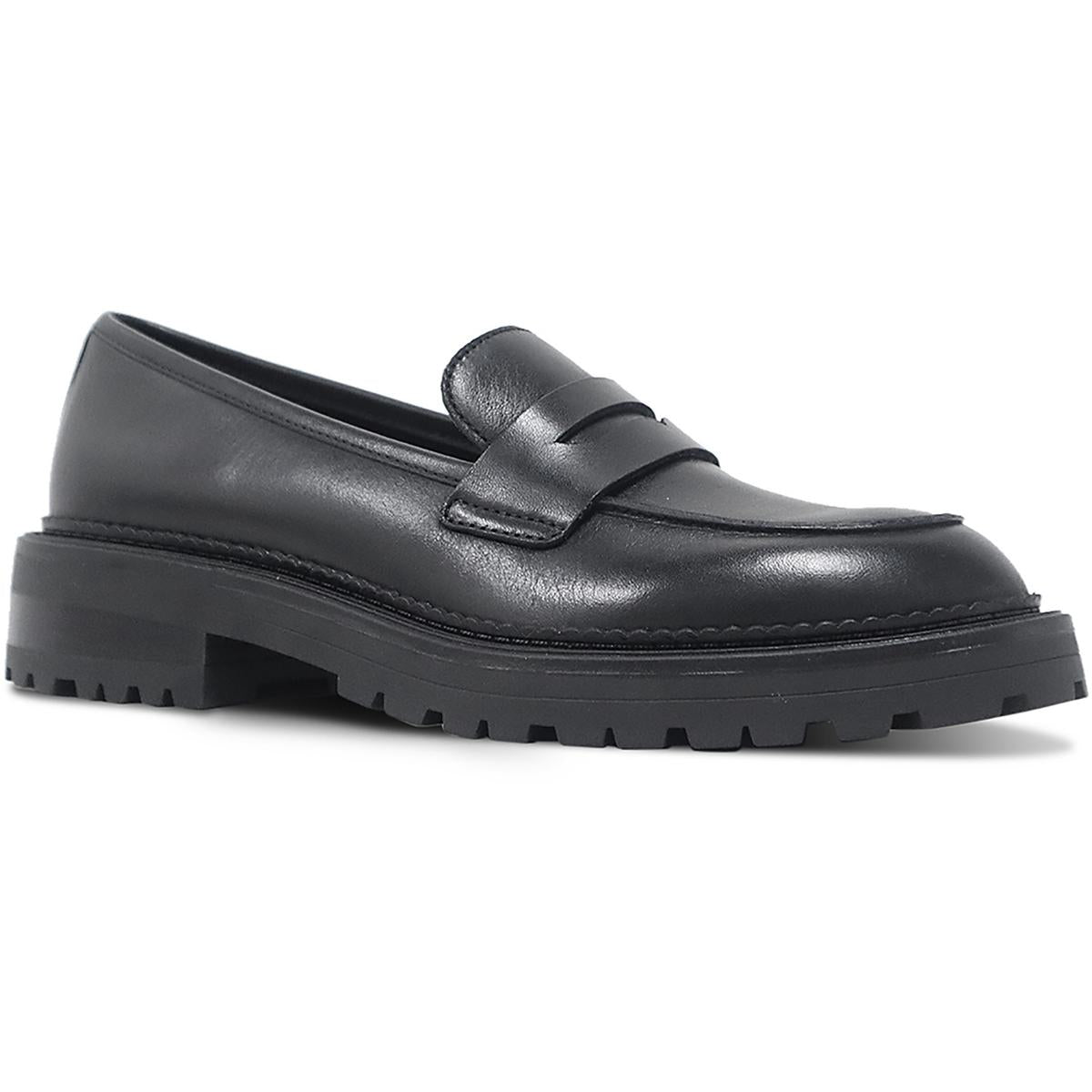 Fatima Leather Lug Sole Loafers