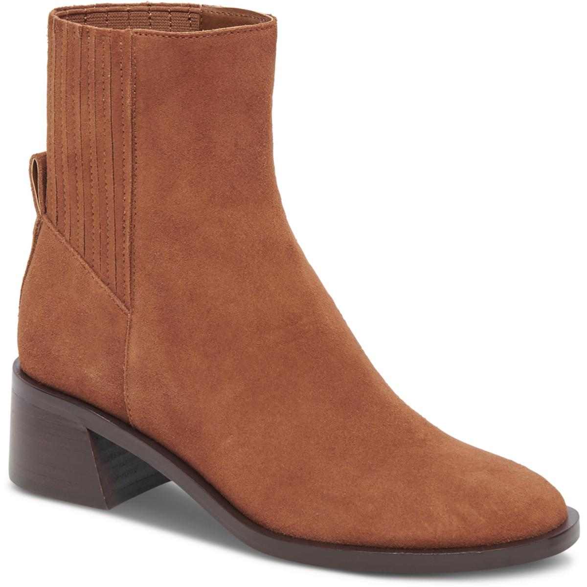 Linny Ribbed Block Heel Ankle Boots