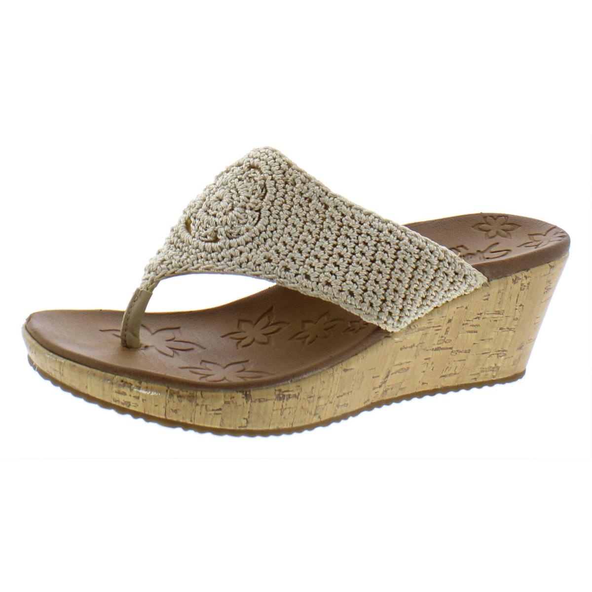 Beverlee-Fancy Work Flip Flop Slides Wedge Sandals