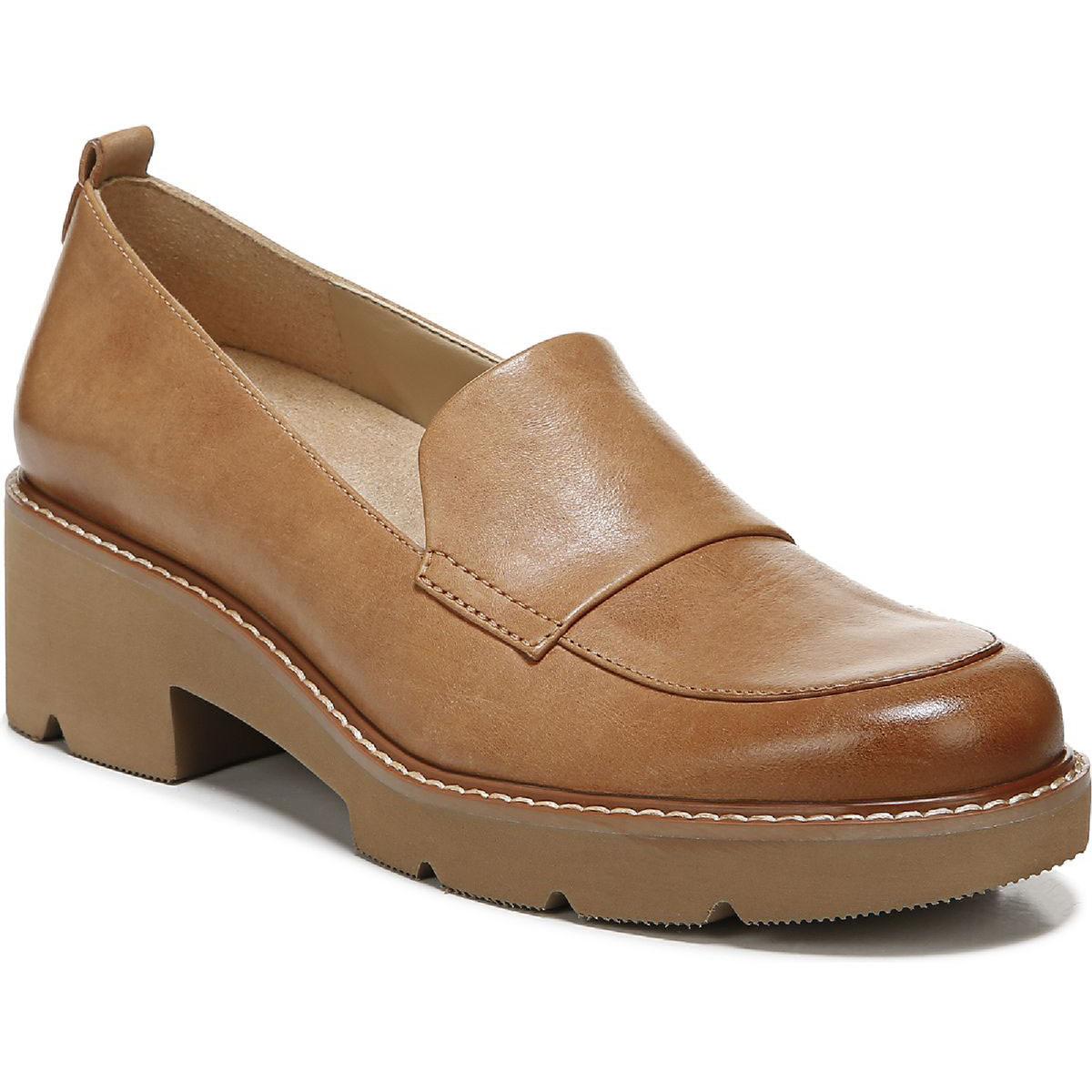 Darry Lugged Sole Slip On Loafer Heels