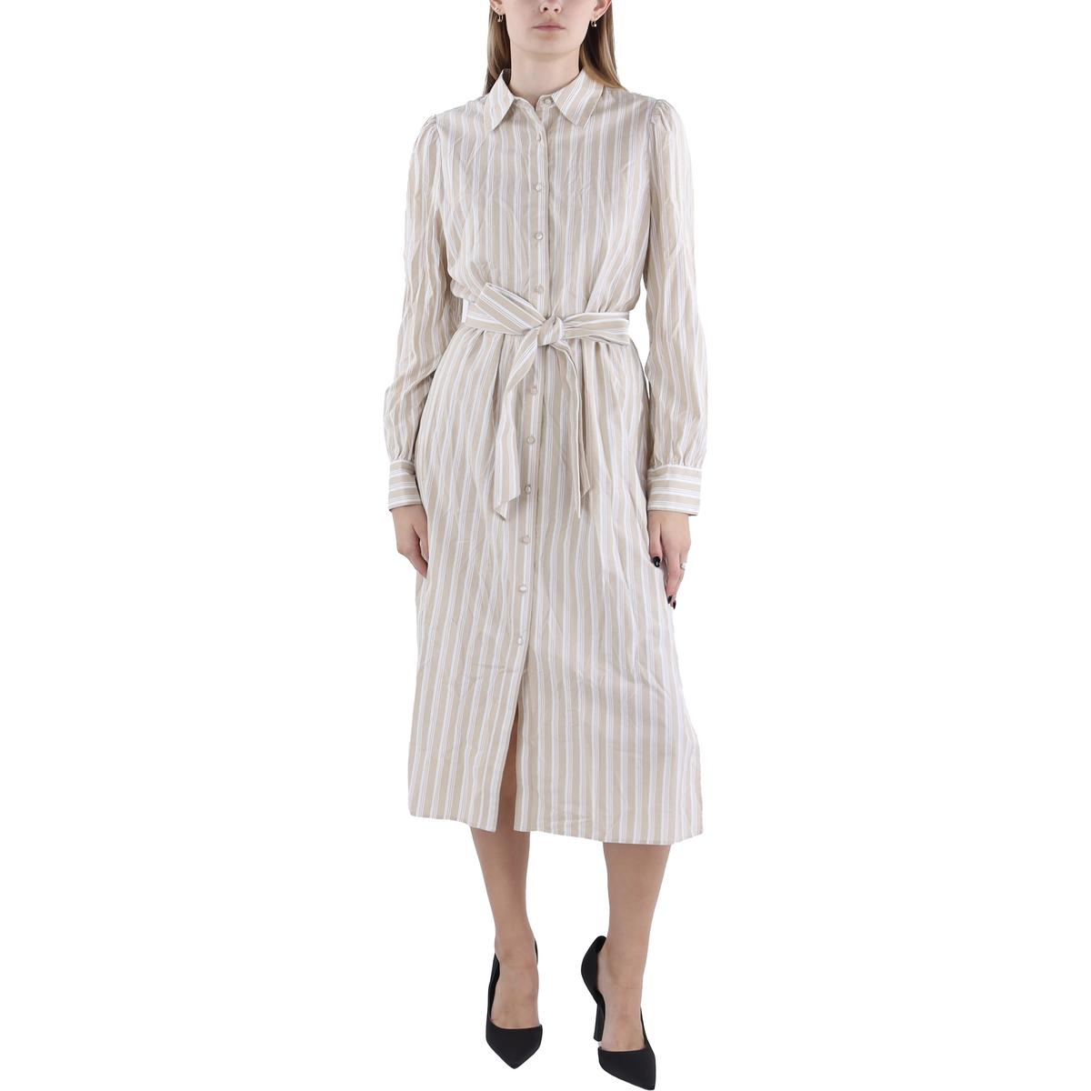 Striped Midi Shirtdress