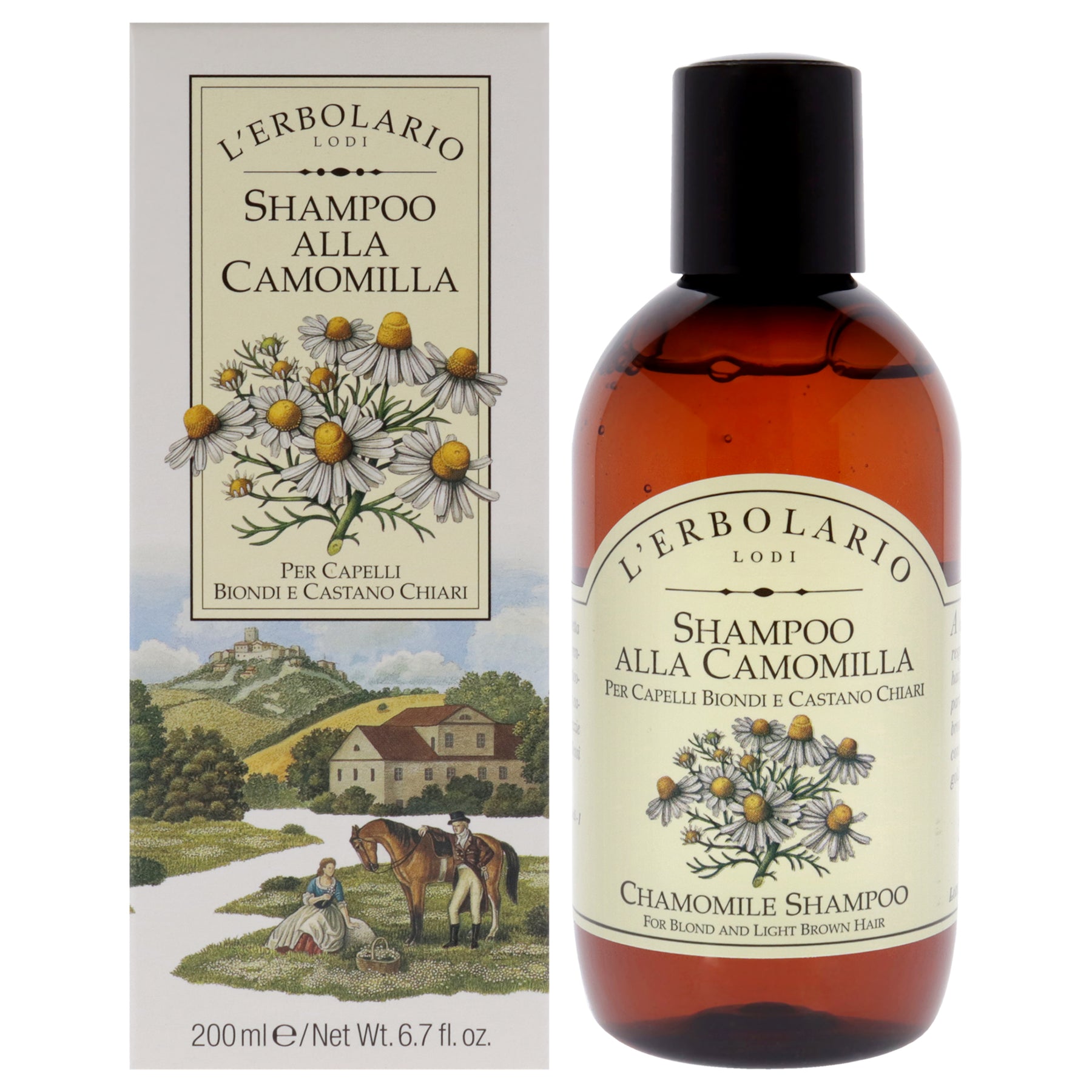 Blond and Light Brown Hair Shampoo - Chamomile by LErbolario for Unisex - 6.7 oz Shampoo 7831145316412