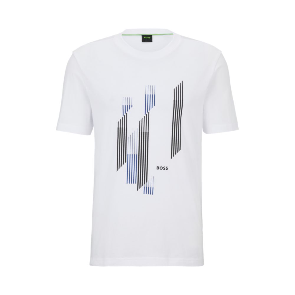 Cotton-jersey T-shirt with seasonal artwork